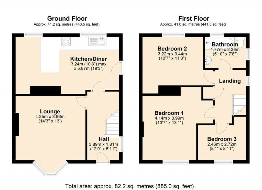 Floorplans For Brookhouse Avenue, Farnworth, Bolton