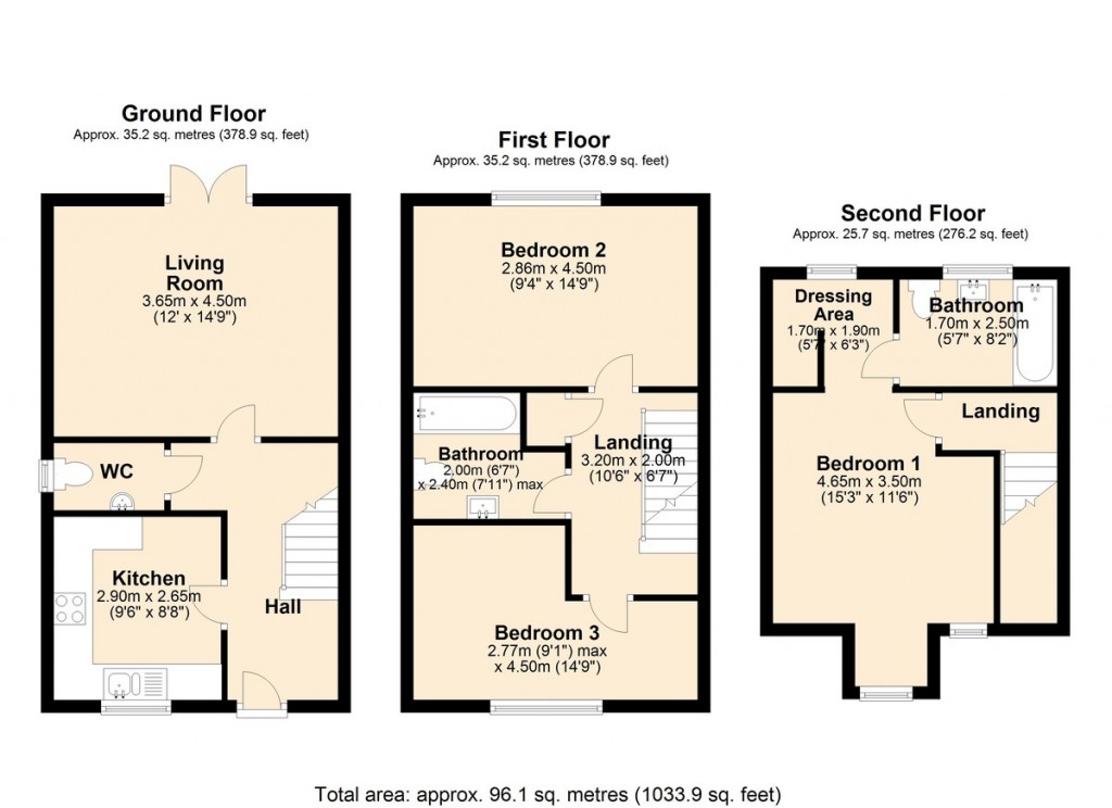 Floorplans For Lever Street, Little Lever, Bolton