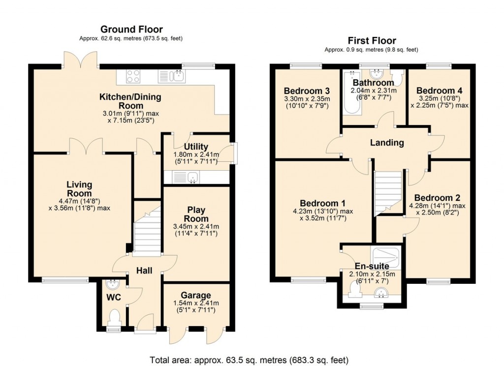 Floorplans For Kentfield Drive, Bolton