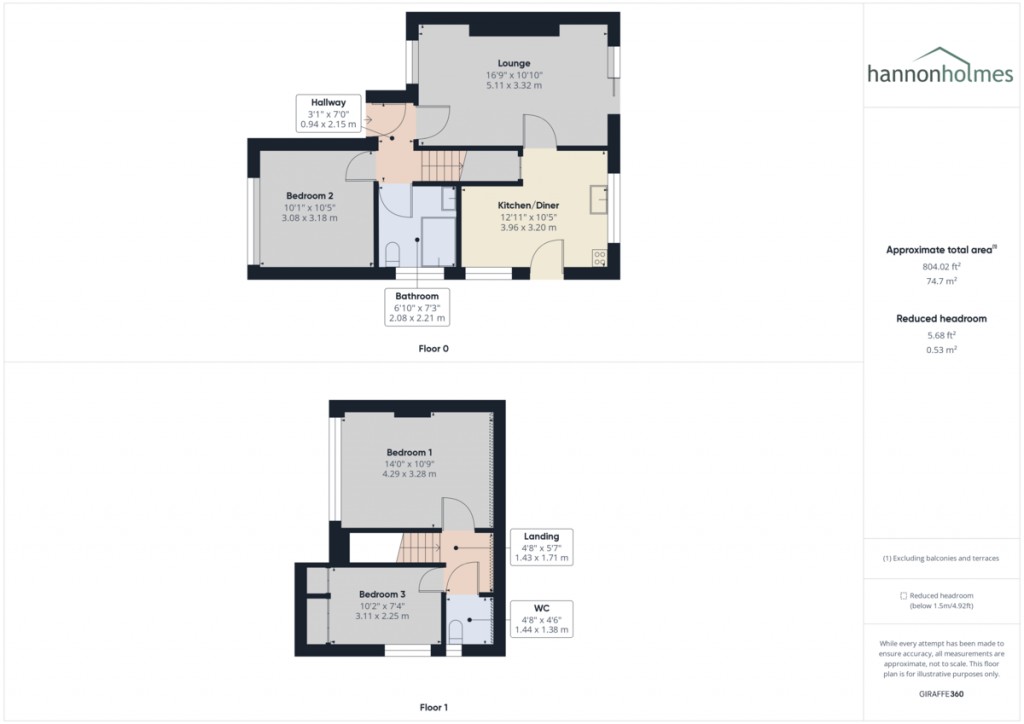 Floorplans For Duxbury Avenue, Little Lever, Bolton