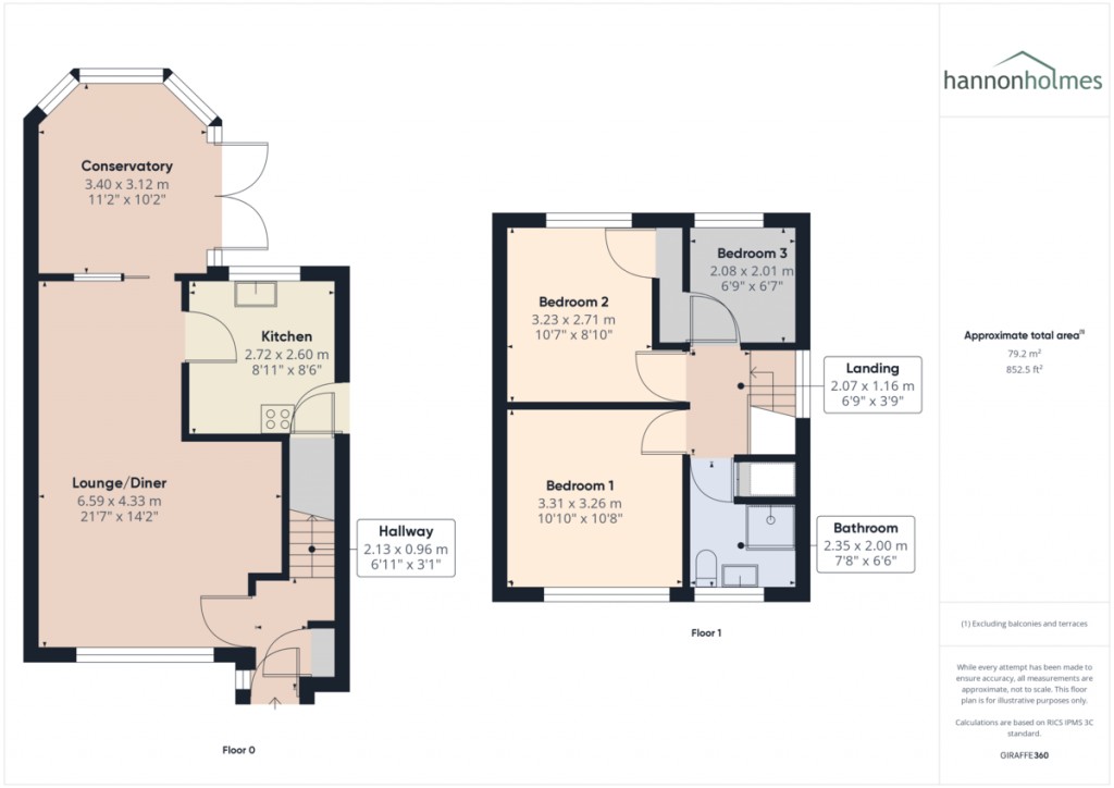 Floorplans For Lancaster Drive, Little Lever, Bolton