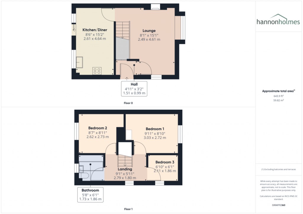 Floorplans For Fernside, Radcliffe, Manchester