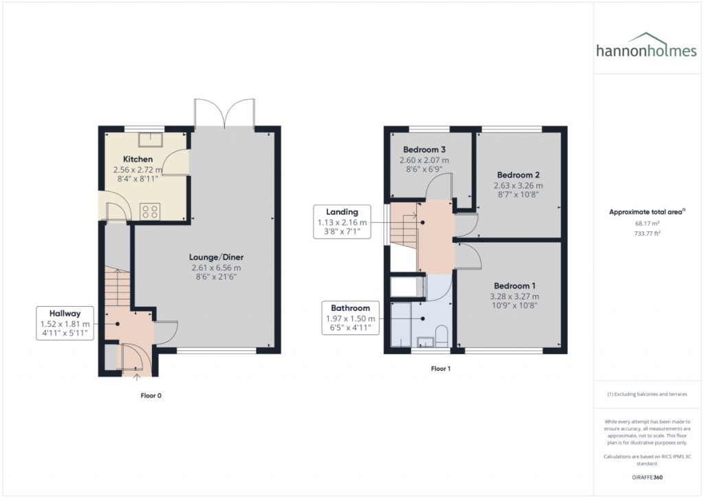 Floorplans For Hereford Crescent, Little Lever, Bolton