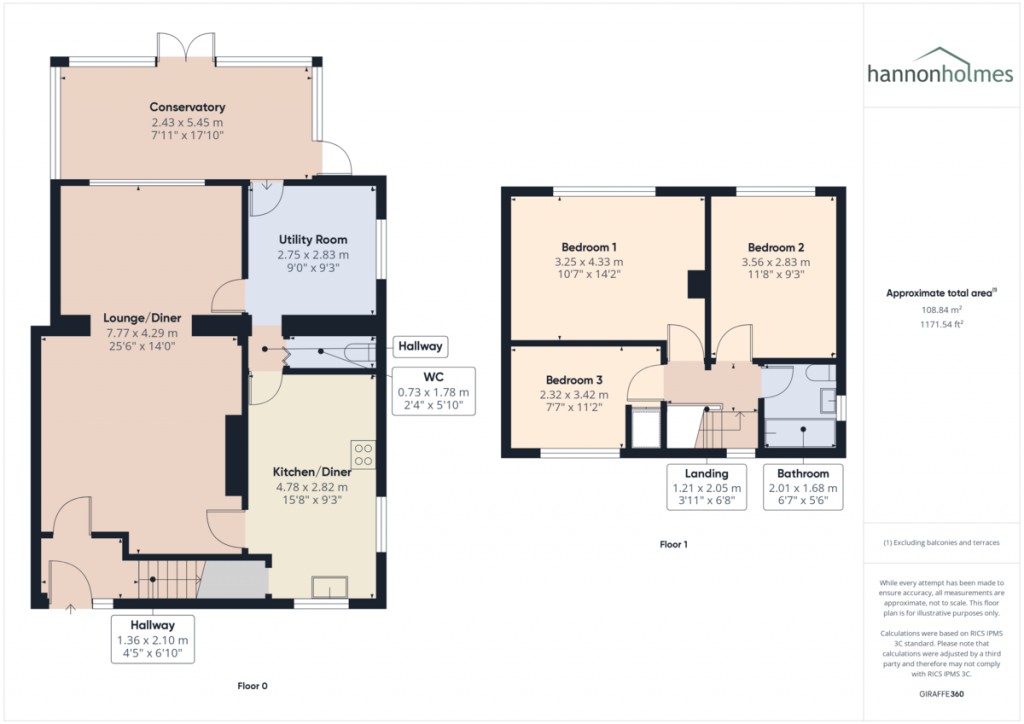 Floorplans For School Street, Little Lever, Bolton