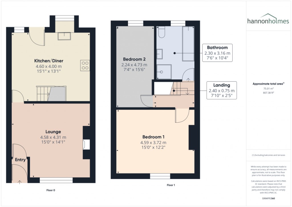 Floorplans For Piggott Street Farnworth Bolton Lancashire