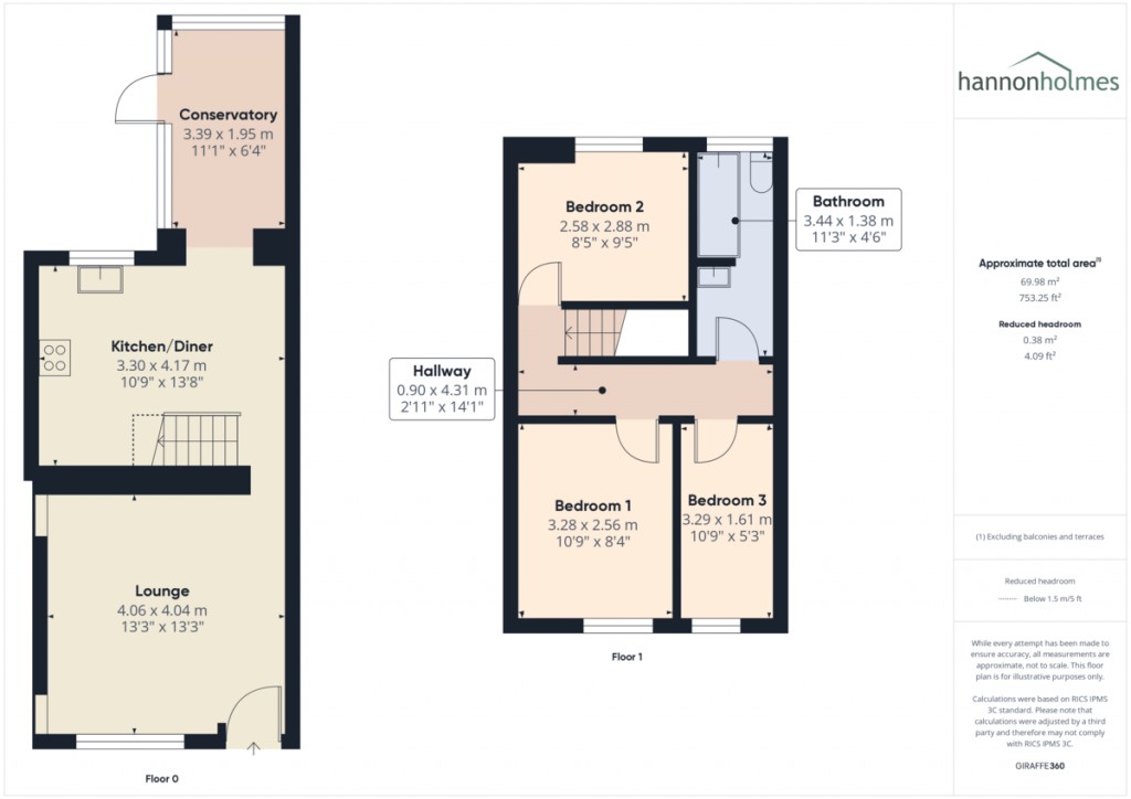 Floorplans For Bradley Lane, Bradley Fold, Bolton