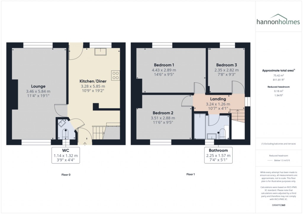 Floorplans For Grosvenor Street, Kearsley, Bolton