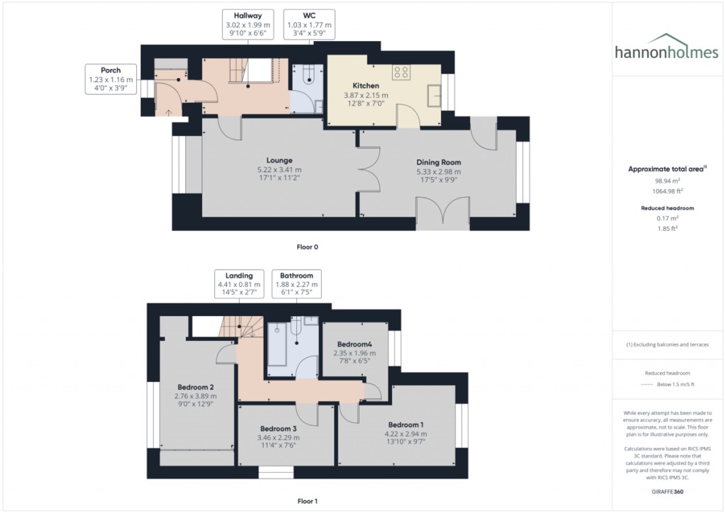 Floorplans For Edinburgh Road, Little Lever, Bolton